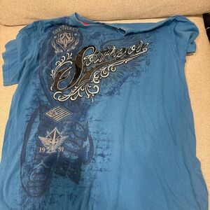 South Pole Blue Graphic Short Sleeve Tee